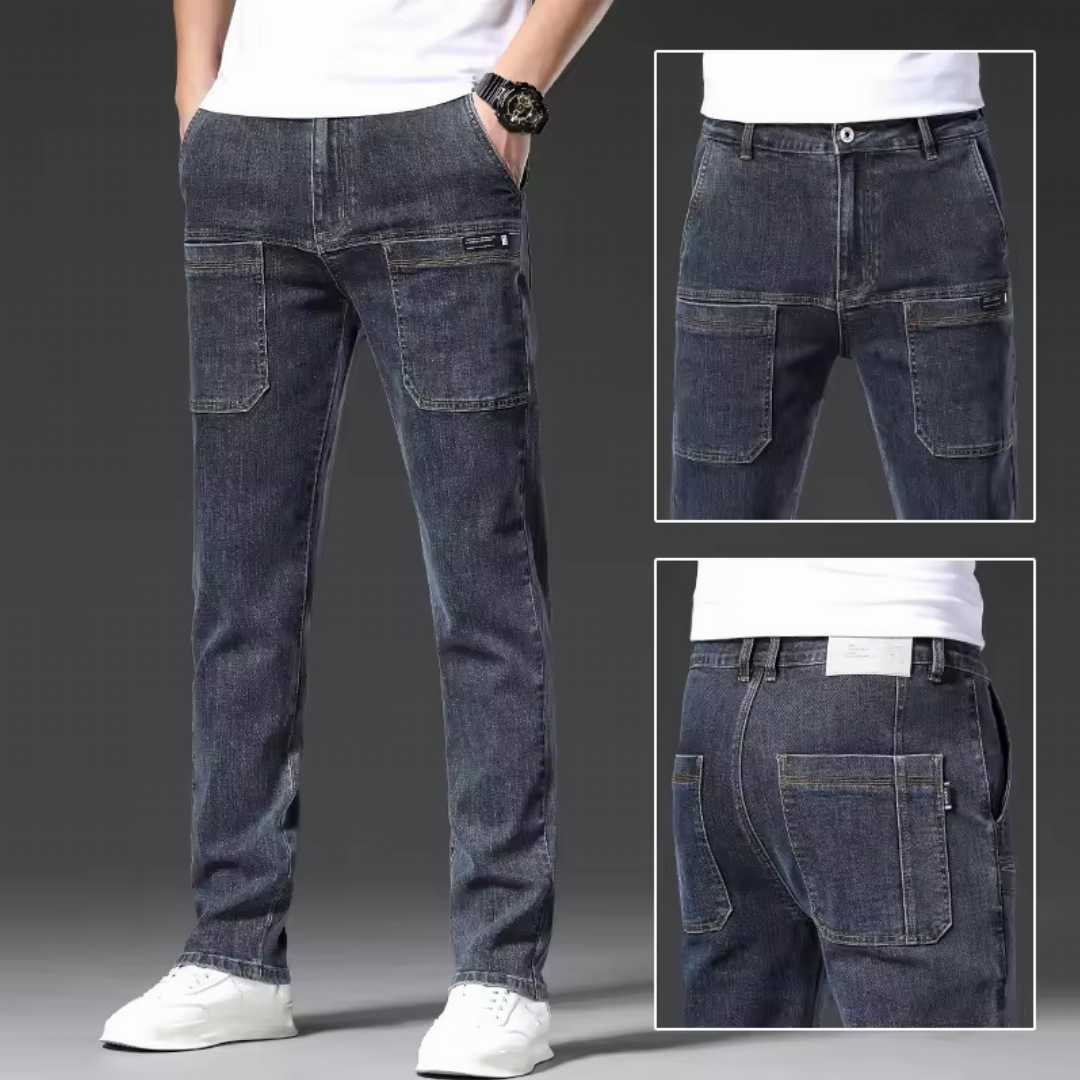 6-Pocket,Stretch,Denim,Jeans,for,Men,–,Slim,Fit,Regular,Cut